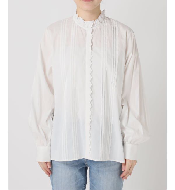 Spick and Span「《WEB限定 / 追加予約》レースフリルブラウス」|シャツ・ブラウス|