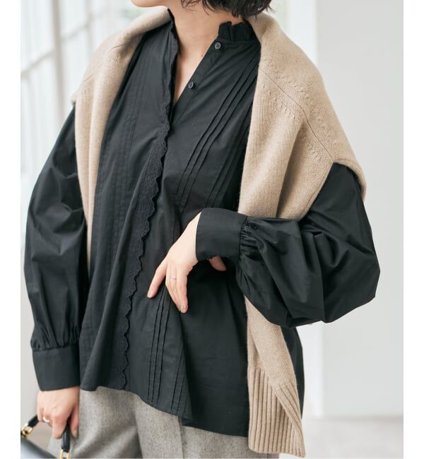 Spick and Span「《WEB限定 / 追加予約》レースフリルブラウス」|シャツ・ブラウス|