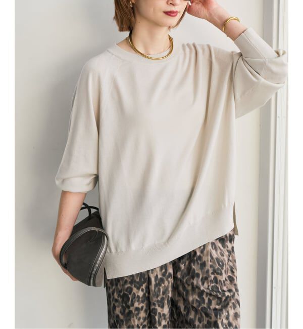 Spick and Span「《新色有り / 追加予約》ウォッシャブルラグランスリーブプルオーバー」|ニット・セーター|
