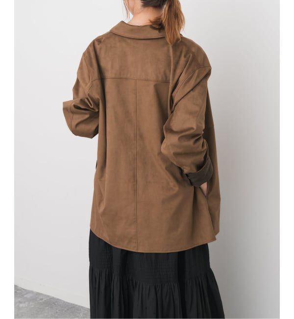 Spick and Span「《新色有り / 追加》フェイクスエードオープンカラージャケット」|その他|