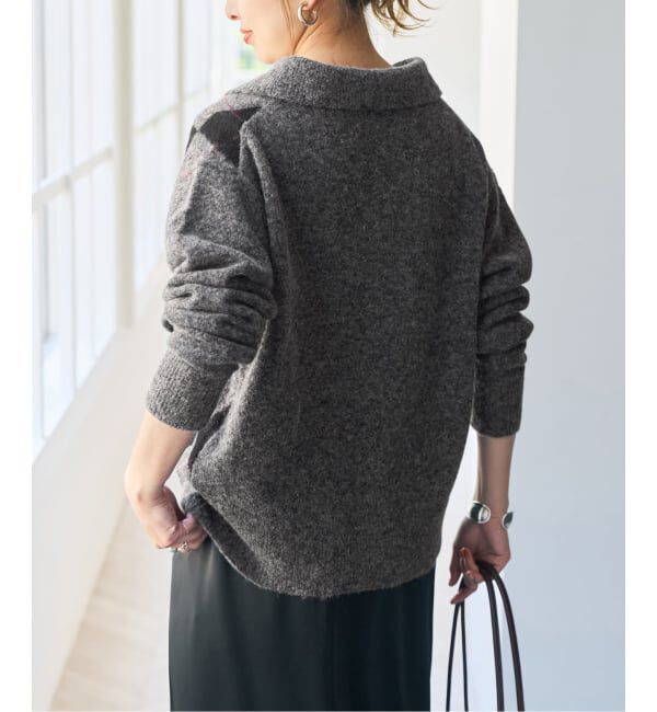 Spick and Span「アーガイルスキッパー襟ニット」|ニット・セーター|