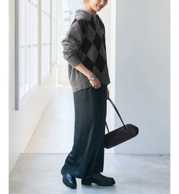 Spick and Span「アーガイルスキッパー襟ニット」|ニット・セーター|