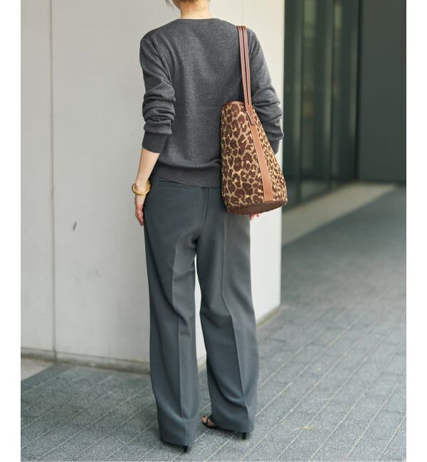 Spick and Span「《手洗い可 / 予約》ウールポリエステルクルーネックプルオーバー」|ニット・セーター|