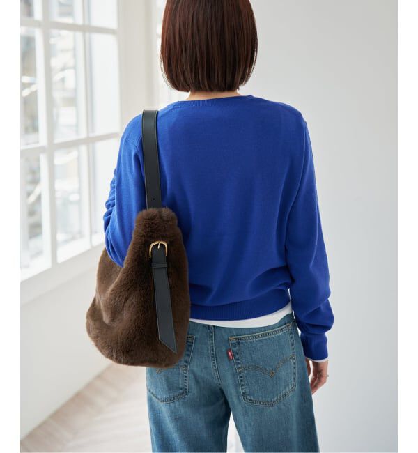 Spick and Span「《手洗い可 / 予約》ウールポリエステルクルーネックプルオーバー」|ニット・セーター|