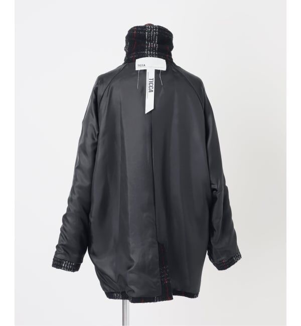 Spick and Span「《予約》TICCA / ティッカ ウールチェックピーコート」|ピーコート|