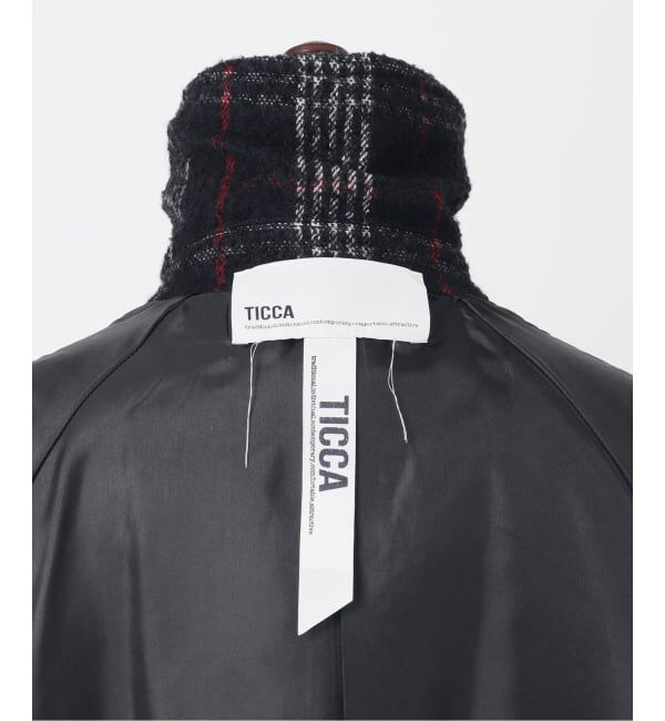 Spick and Span「《予約》TICCA / ティッカ ウールチェックピーコート」|ピーコート|