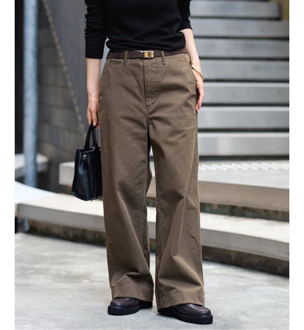 FRAMeWORK「≪一部カラーWEB限定 / 追加≫OVER SIZED CHINO パンツ」|チノ|