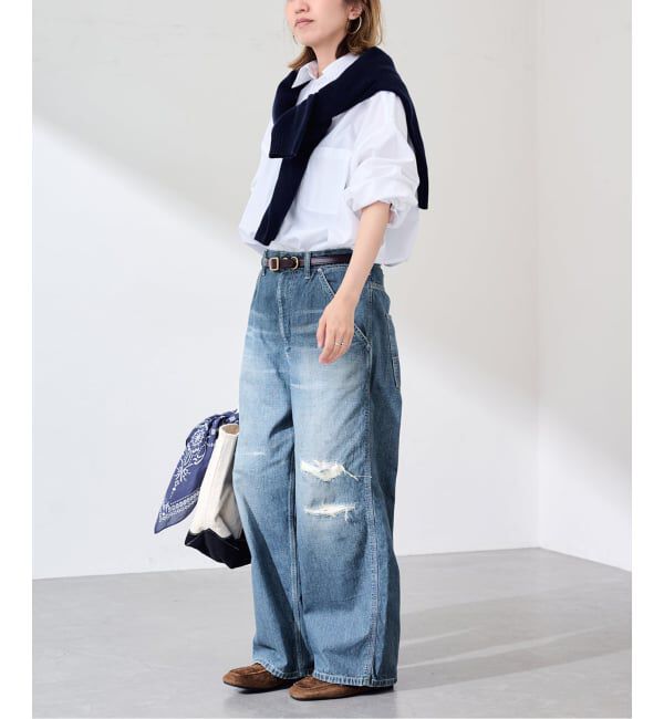 FRAMeWORK「OUT OF FRAMe DENIM Painter パンツ (ブルー)」|デニム|