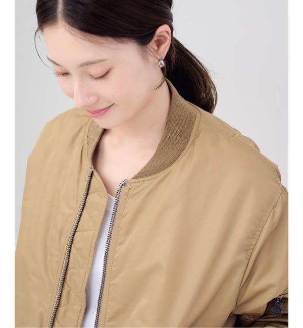 FRAMeWORK「≪予約≫TOP KHAKI/トップカーキ MA-1ナイロンジャケット」|ブルゾン・スタジャン|
