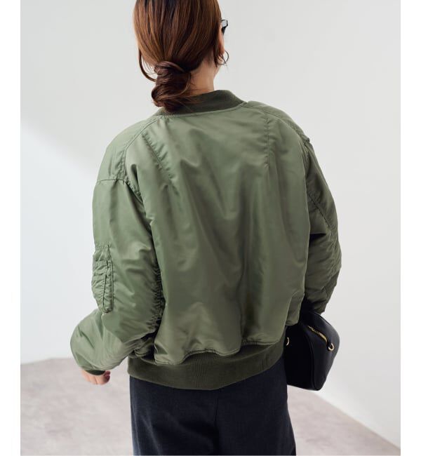 FRAMeWORK「≪予約≫TOP KHAKI/トップカーキ MA-1ナイロンジャケット」|ブルゾン・スタジャン|