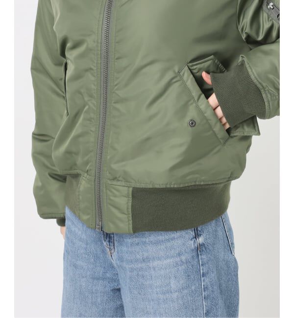 FRAMeWORK「≪予約≫TOP KHAKI/トップカーキ MA-1ナイロンジャケット」|ブルゾン・スタジャン|