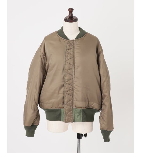FRAMeWORK「≪予約≫TOP KHAKI/トップカーキ MA-1ナイロンジャケット」|ブルゾン・スタジャン|
