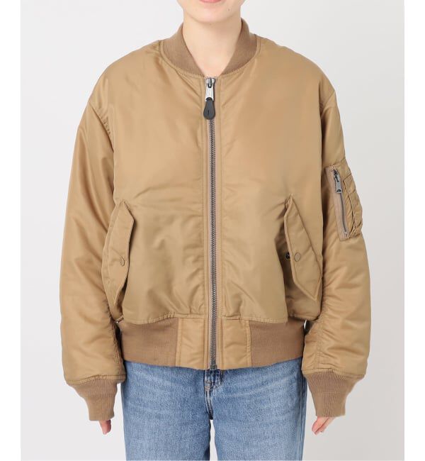 FRAMeWORK「≪予約≫TOP KHAKI/トップカーキ MA-1ナイロンジャケット」|ブルゾン・スタジャン|