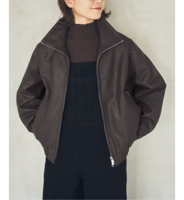 Spick and Span「《40周年》S.SHIORI*S 中綿フェイクレザーブルゾン」|その他|