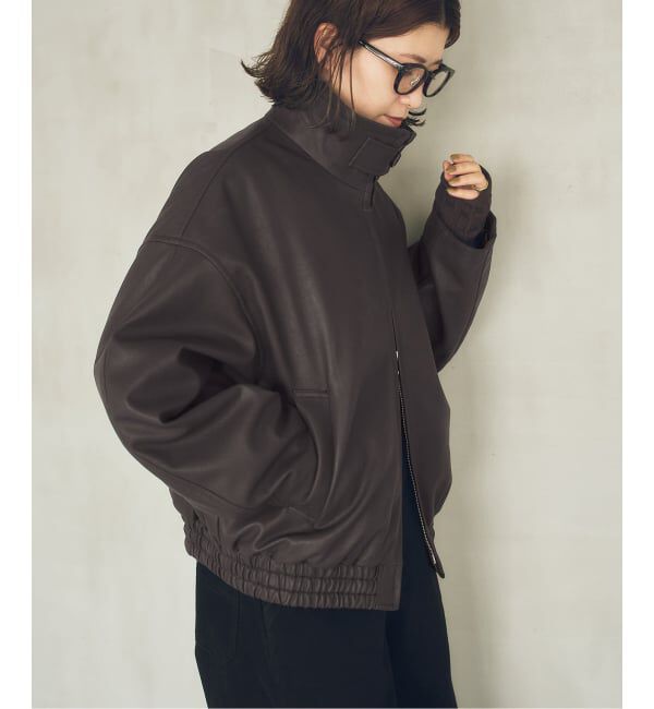 Spick and Span「《40周年》S.SHIORI*S 中綿フェイクレザーブルゾン」|その他|