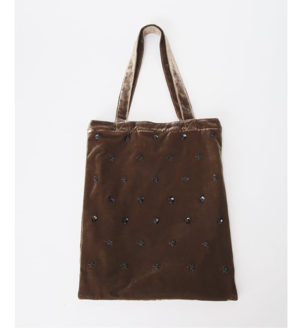 U by SPICK&SPAN「《予約》UBY ビジューベロアトートバッグ」|トートバッグ|