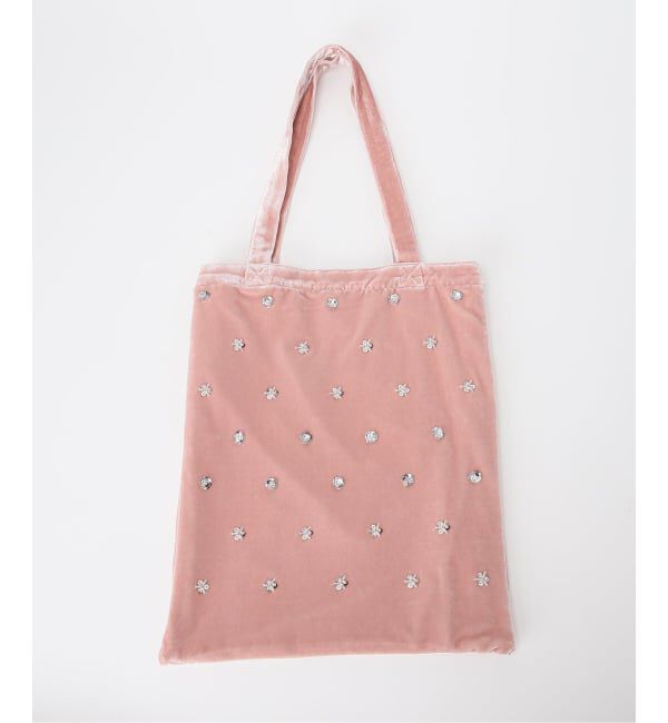 U by SPICK&SPAN「《予約》UBY ビジューベロアトートバッグ」|トートバッグ|