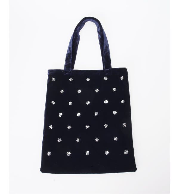 U by SPICK&SPAN「《予約》UBY ビジューベロアトートバッグ」|トートバッグ|