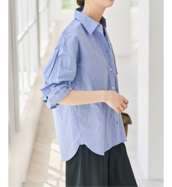 Spick and Span「《追加4》50コットンコンパクトシャツ」|シャツ・ブラウス|