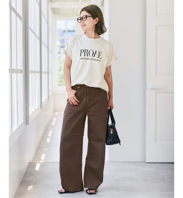Spick and Span「《追加3》SOMETHING for SS 別注 HANA CURVE TAPERD」|デニム|
