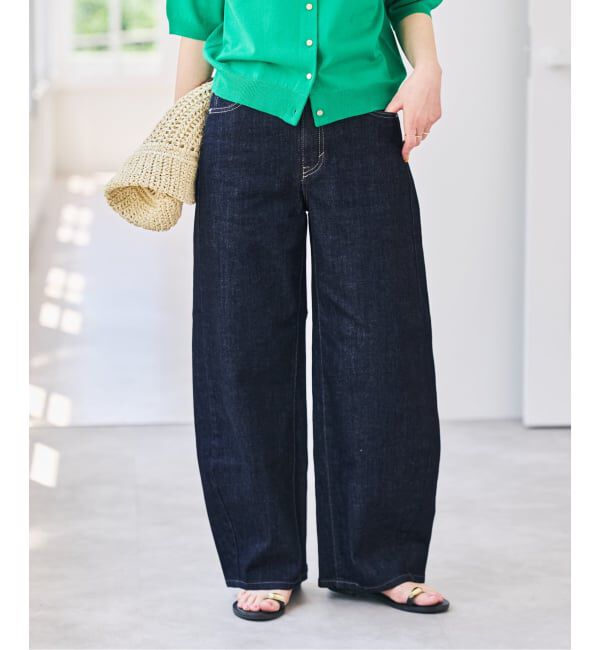 Spick and Span「《追加3》SOMETHING for SS 別注 HANA CURVE TAPERD」|デニム|