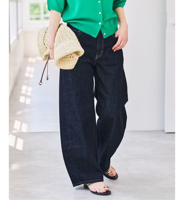 Spick and Span「《追加3》SOMETHING for SS 別注 HANA CURVE TAPERD」|デニム|