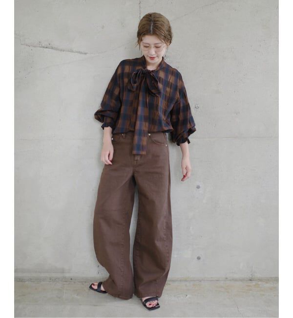 Spick and Span「《追加3》SOMETHING for SS 別注 HANA CURVE TAPERD」|デニム|