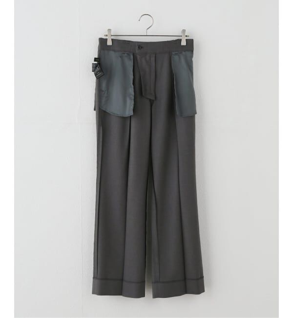 Spick and Span「《セットアップ可》サキソニータックイージーストレートパンツ」|スラックス|