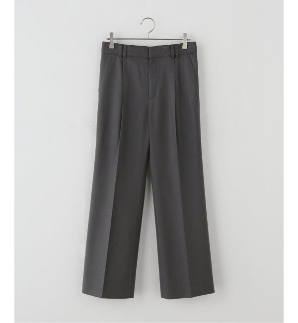 Spick and Span「《セットアップ可》サキソニータックイージーストレートパンツ」|スラックス|