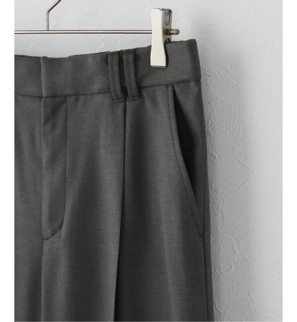 Spick and Span「《セットアップ可》サキソニータックイージーストレートパンツ」|スラックス|