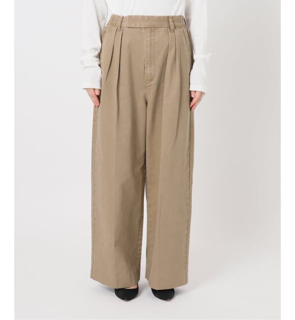 Spick and Span「《予約》2タックチノルーズパンツ」|チノ|