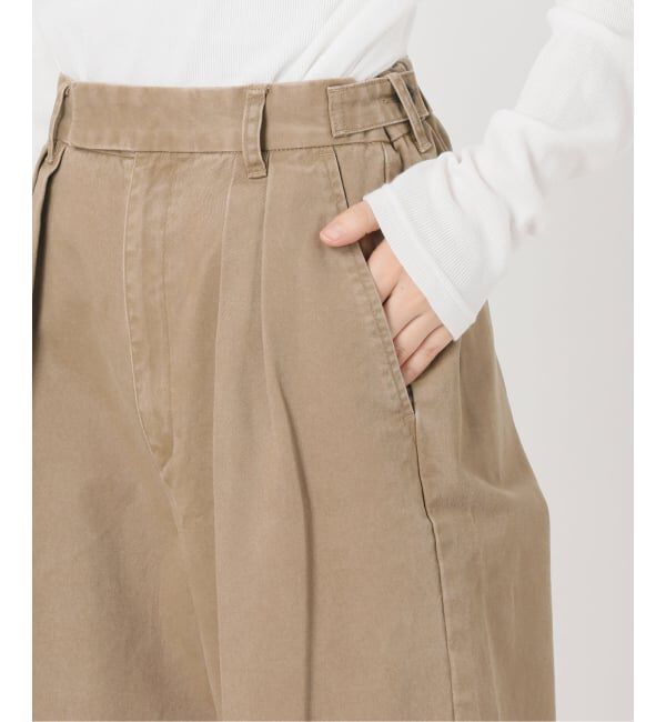 Spick and Span「《予約》2タックチノルーズパンツ」|チノ|