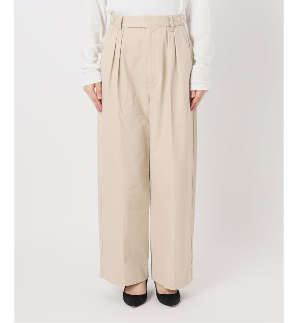Spick and Span「《予約》2タックチノルーズパンツ」|チノ|