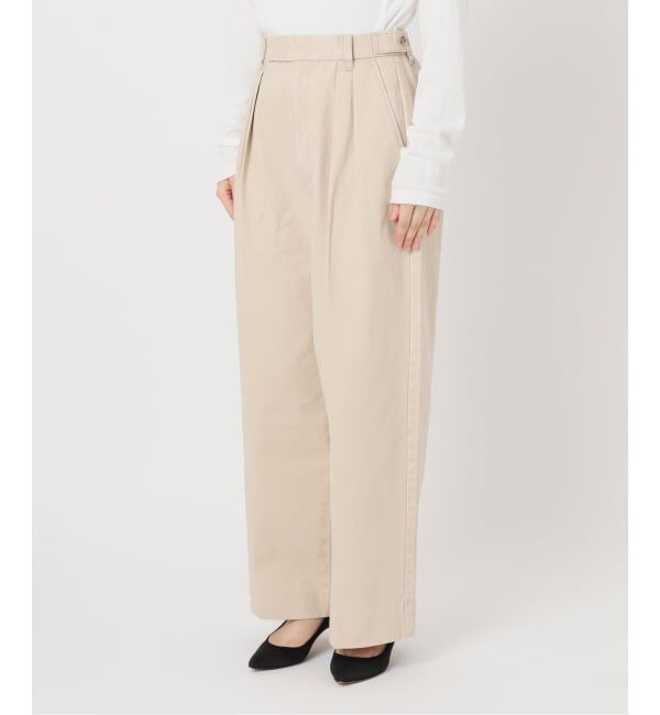 Spick and Span「《予約》2タックチノルーズパンツ」|チノ|
