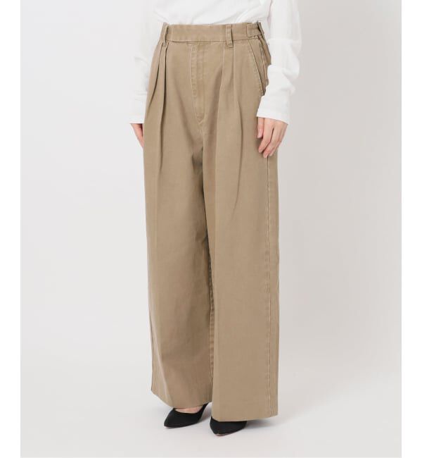 Spick and Span「《予約》2タックチノルーズパンツ」|チノ|