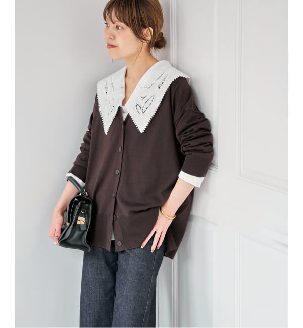 Spick and Span「エンブロイダリーカラーブラウス」|シャツ・ブラウス|