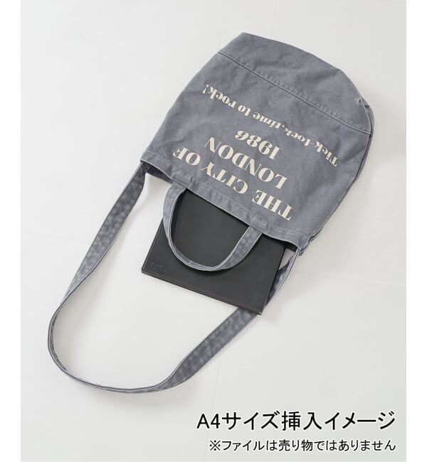 Spick and Span「《WEB限定 / 追加4予約》別注 CONTROL FREAK WASHED LOGOトート ミニポーチ付き」|トートバッグ|