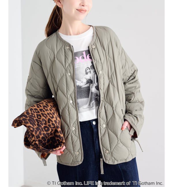 U by SPICK&SPAN「《予約》TAION / タイオン MILITARY M65 LINER SHORT DOWN JKT」|ダウン|カーキ B