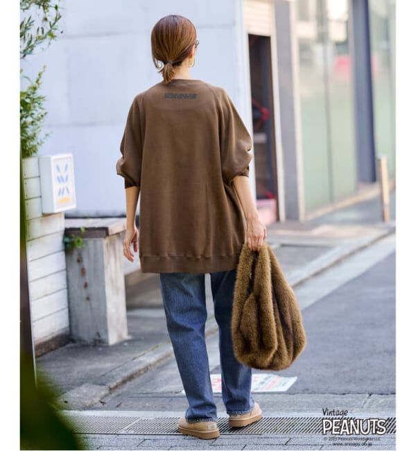 FRAMeWORK「≪追加予約≫MEAN MACHINE AGE 別注 PEANUTS VTG CREW SWT "CHARLIE"」|スウェット・ジャージ|