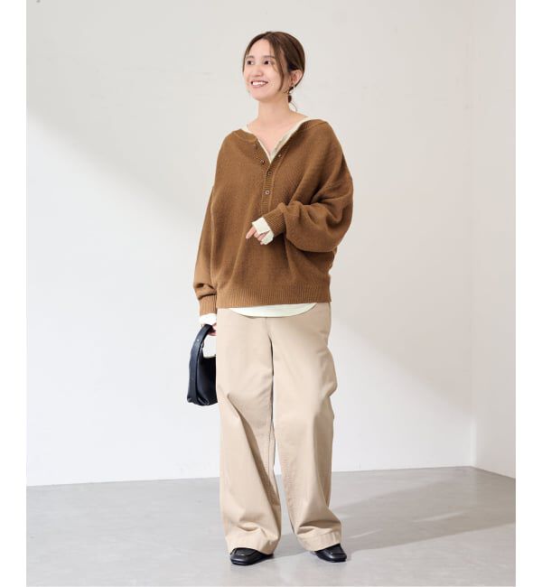 FRAMeWORK「≪予約≫ヘンリーネックロングスリーブ」|Tシャツ・カットソー|