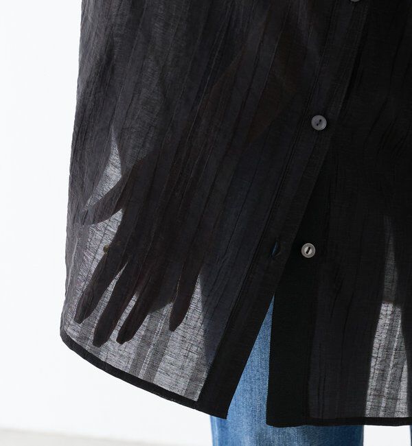  「【ロングシーズン着やすい】シャドーストライプオーバーシャツ」|シャツ・ブラウス|