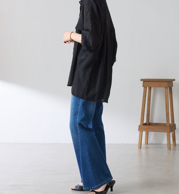  「【ロングシーズン着やすい】シャドーストライプオーバーシャツ」|シャツ・ブラウス|