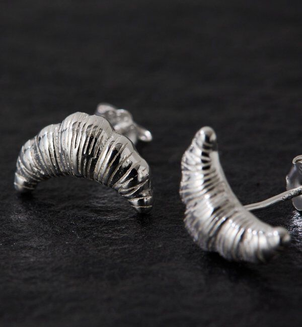  「《シルバー925》Sivelle./クロワッサンピアス」|リング|