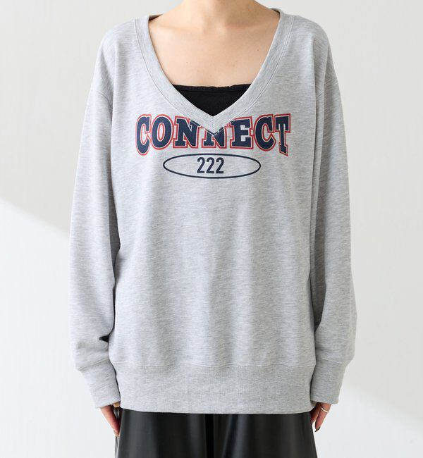  「CONNECTロゴVネックスウェット」|Tシャツ・カットソー|