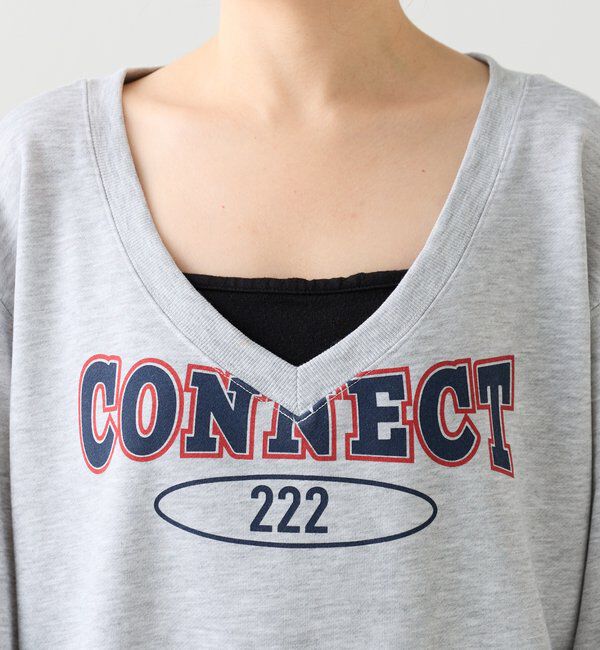  「CONNECTロゴVネックスウェット」|Tシャツ・カットソー|
