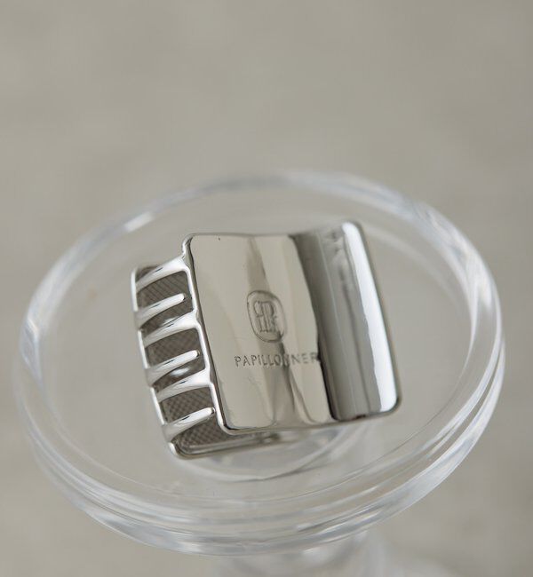  「【PAPILLONNER/パピヨネ】ロゴヘアクリップ」|リング|
