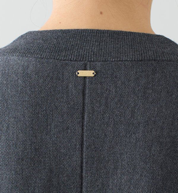  「《人気シリーズ/9色》スウェットライクVニット」|ニット・セーター|