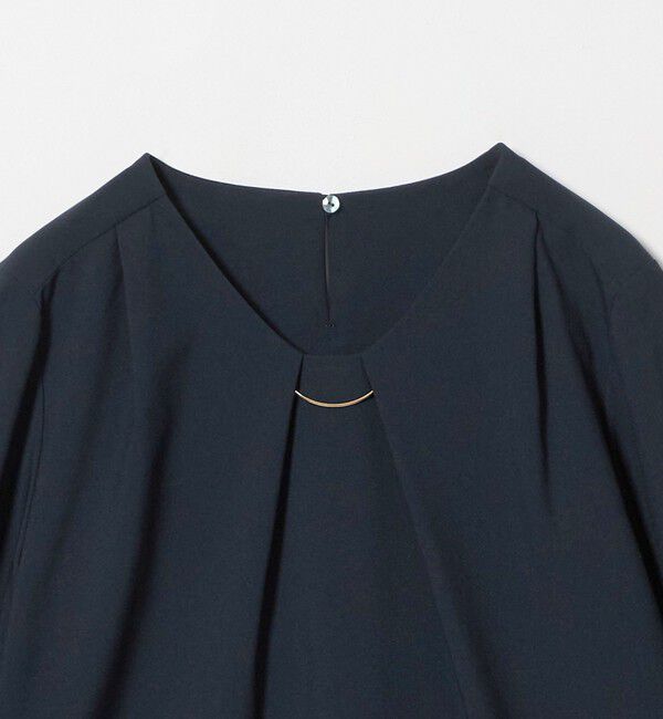 UNITED ARROWS green label relaxing「チャーム付き ブラウス マシンウォッシャブル 吸水速乾」|シャツ・ブラウス|