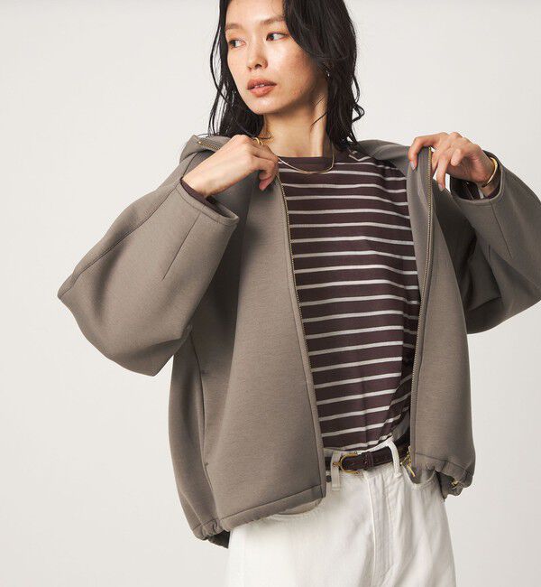 UNITED ARROWS green label relaxing「ダンボール ジップ フーディ」|パーカー|
