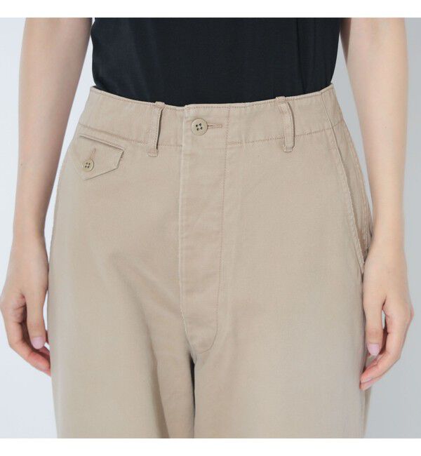 BEAMS SELECTION for WOMEN「【別注】HEAR MY NAME &times; maturely / ニュアンス チノ」|チノ|